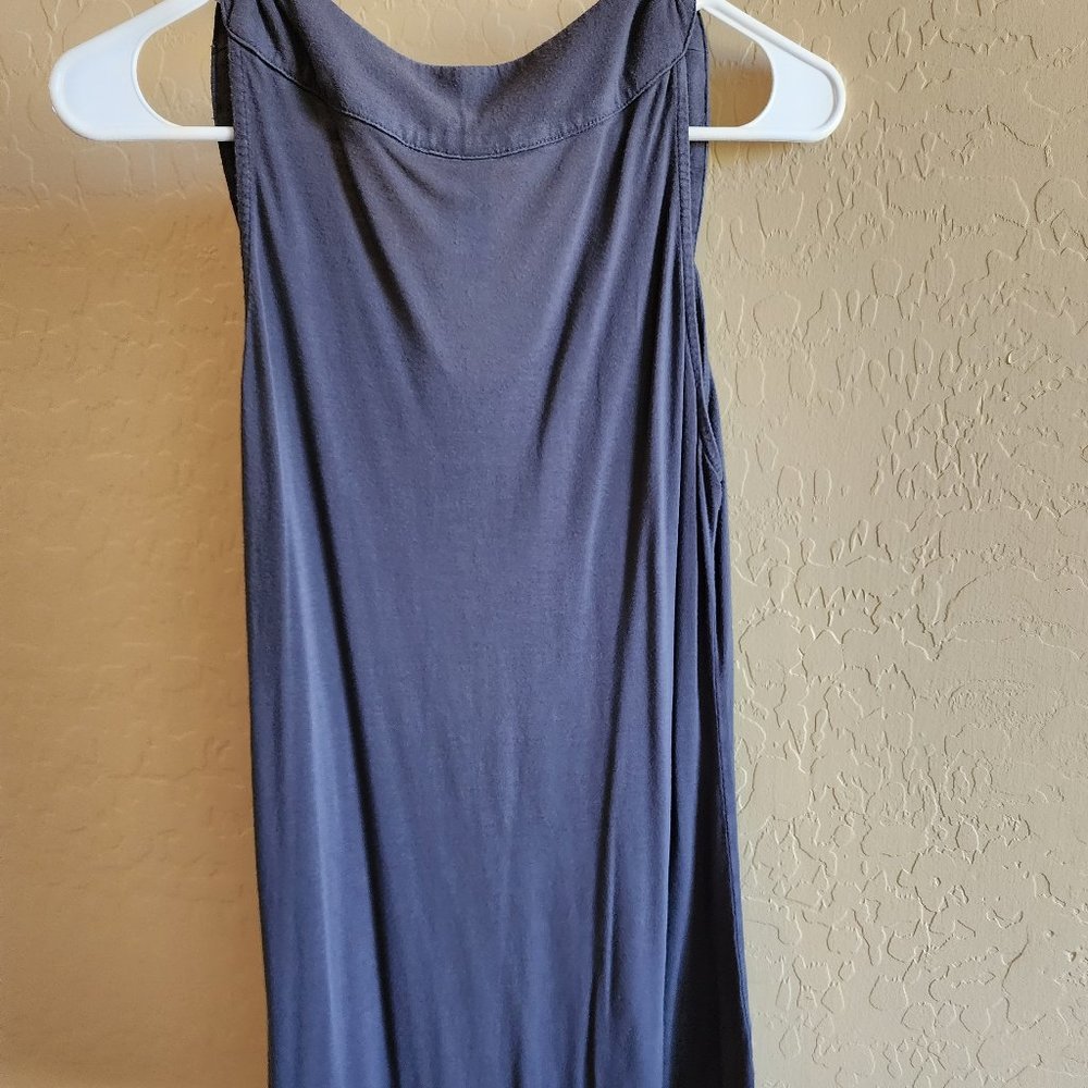 Kische Gray Sequin Beaded Dressy Soft Lightweight LARGE Tank Top Shirt - Picture 5 of 10